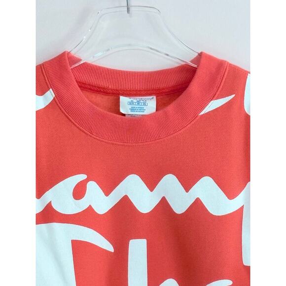 Champion Reverse Weave Crew, All Over Logo Giant Script - Picture 7 of 8